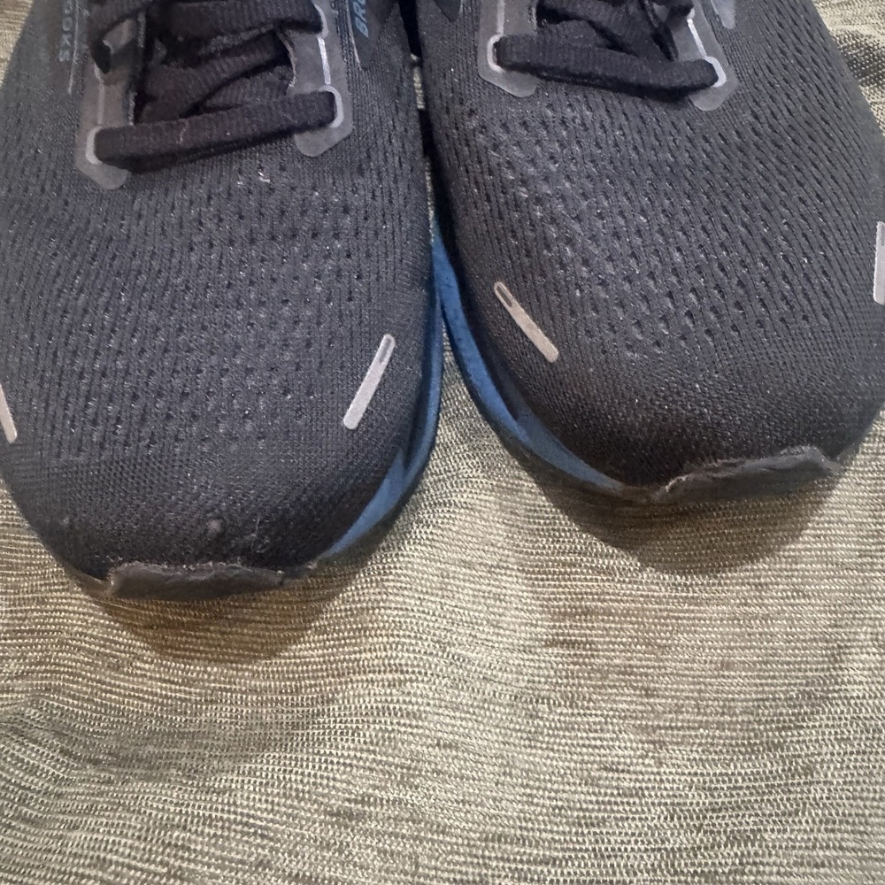 Brooks Running Shoes Mens 12.5 D Ghost 14 Black Blue 1103691D056 - Picture 3 of 8